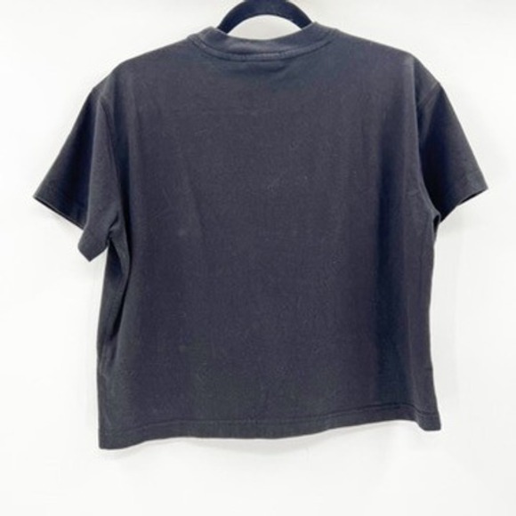 Dickies Womens Black Short Sleeve Embroidered Logo Boxy T-Shirt Size Medium - Picture 2 of 4